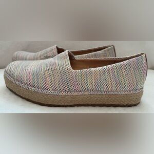 NEW Dr. Scholl's Sunray Espadrille Slip On Jute Trimmed Sandal Sneaker Size 11